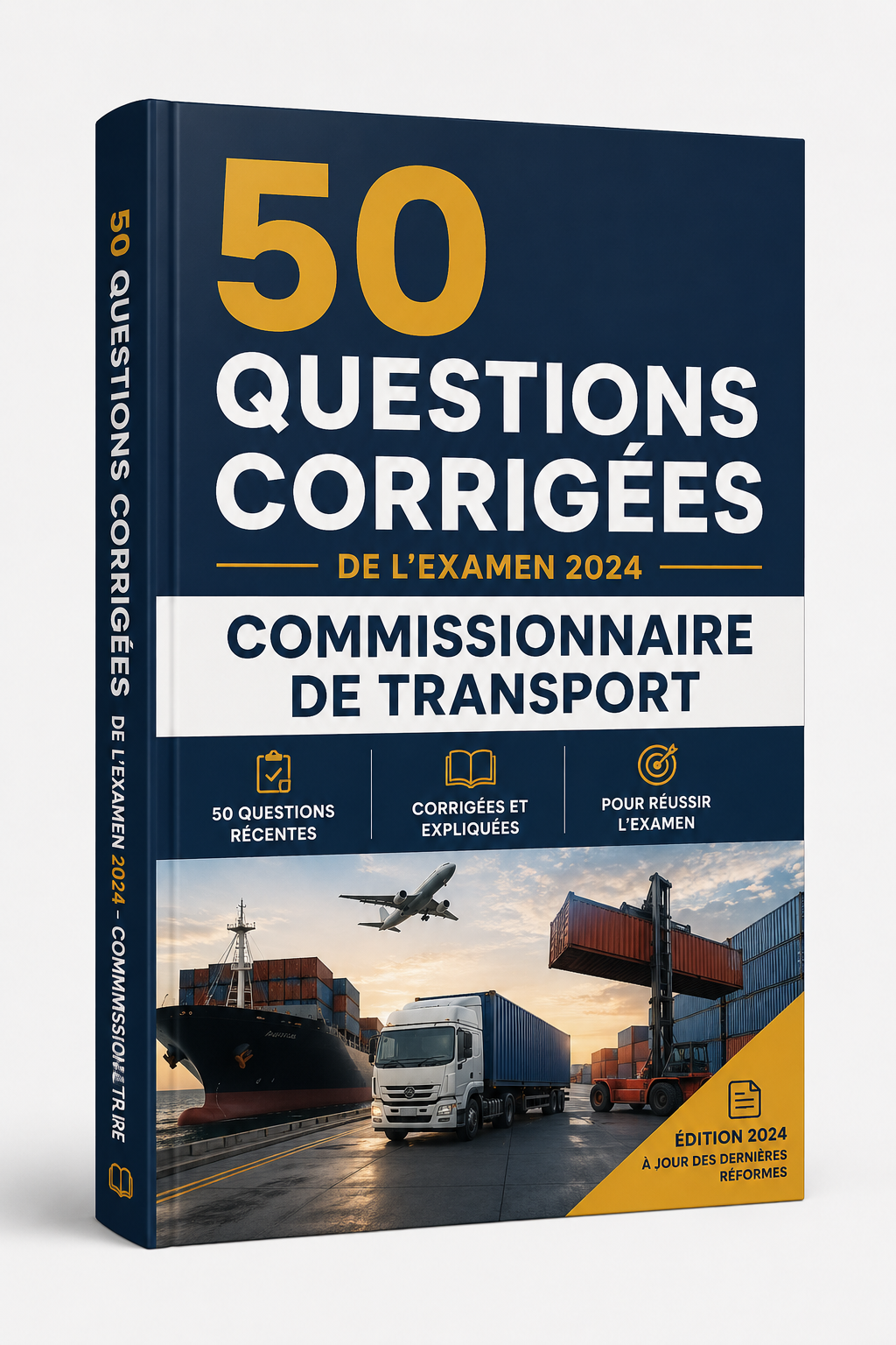 Ebook 50 questions corrigées de l'examen commissionnaire de transport